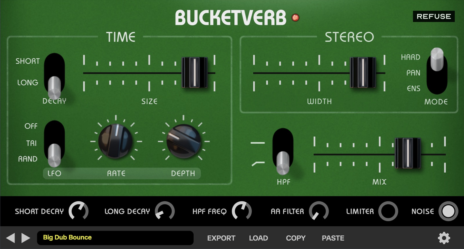 Bucketverb faceplate