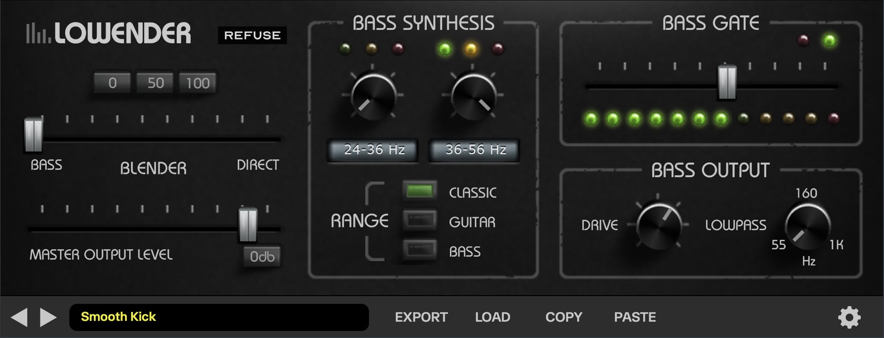 Lowender faceplate